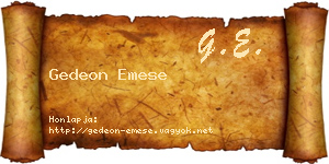 Gedeon Emese névjegykártya
